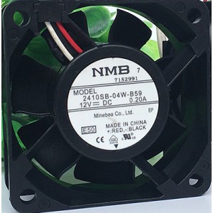 NMB 2410SB-04W-B59 12V 0.20A 3wires cooling fan