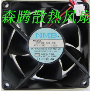 NMB 3110KL-04W-B30 12V 0.22A 2wires Cooling Fan