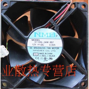 NMB 3110KL-04W-B57 12V 0.3A 3wires Cooling Fan