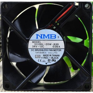 NMB 3110KL-05W-B20 24V 0.09A 2wires Cooling Fan