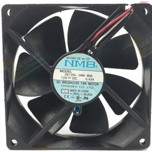 NMB 3610KL-04W-B56 12V 0.43A 3wires Cooling Fan