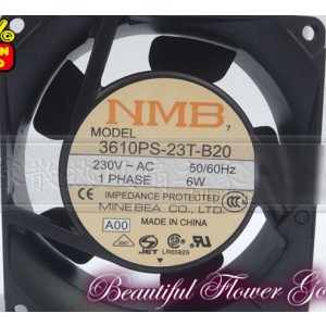 NMB 3610PS-23T-B20 230V 0.03/0.04A 6W Cooling Fan