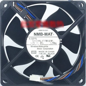 NMB 406016-001 12V 0.65A 4wires Cooling Fan