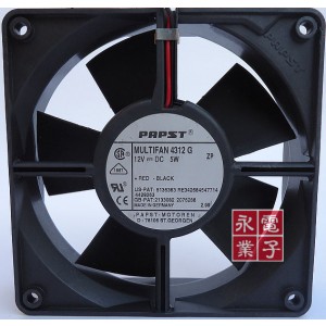 Ebmpapst 4312G 12V 420mA 5W 2wires Cooling Fan