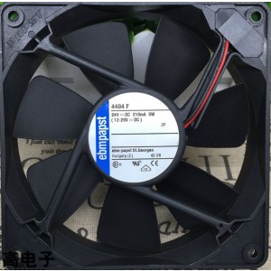 Ebmpapst 4484F 24V 210mA 5W 2wires Cooling Fan