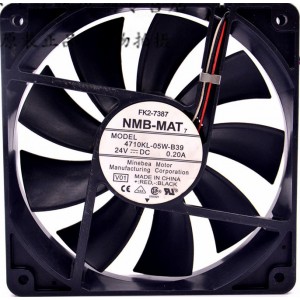 NMB 4710KL-05W-B39 24V 0.2A 3wires Cooling Fan - Original New