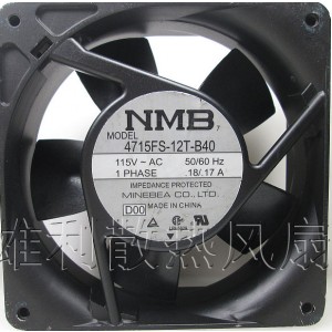 NMB 4715FS-12T-B40 115V 0.18/0.17A fan