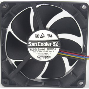 Sanyo 9AH0912M4D04 12V 0.08A Cooling Fan