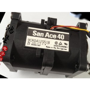 Sanyo 9CR0412S518 12V 1.1A Cooling Fan