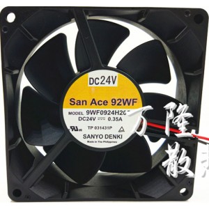 Sanyo 9WF0924H201 24V 0.35A 3wires Cooling Fan