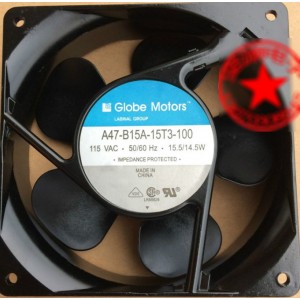 Globe motors A47-B15A-15T3-100 115V 0.25/0.21A 15.5/14.5W cooling Fan