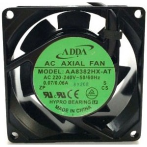 ADDA AA8382HX-AT 220/240V 0.07/0.06A 2wires Cooling Fan