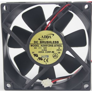 ADDA AD0812HS-A76GL 12V 0.25A 3wires Cooling Fan