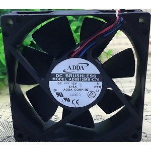 ADDA AD0812MB-C76 12V 0.16A 3wires Cooling Fan
