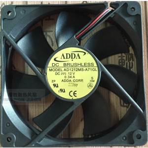 ADDA AD1212MS-A71GL 12V 0.34A Cooling Fan