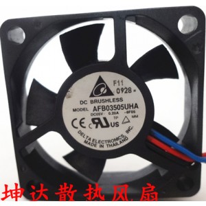 DELTA AFB03505UHA 5V 0.20A 3wires cooling fan