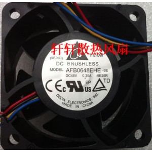 DELTA AFB0648EHE 48V 0.35A 4wires cooling fan