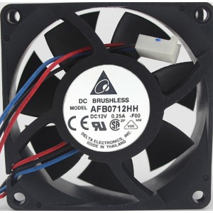 DELTA AFB0712HH 12V 0.25A 2wires 3wires Cooling Fan