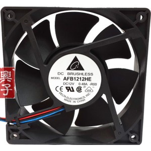 DELTA AFB1212HE 12V 0.48A 3.84W 2wires Cooling Fan