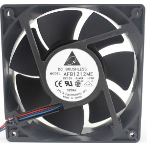 DELTA AFB1212ME AFB1212ME-F00 12V 0.4A 3wires Cooling Fan - Picture need