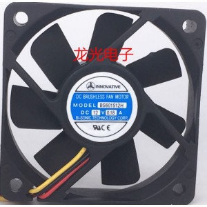 Bi-sonic BS601512H 12V 0.18A 3wires cooling fan