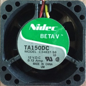 Nidec C34637-58 12V 0.13A 3wires Cooling Fan