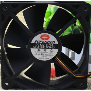 SuperRed CHA12012CB-TA 12V 0.07A 3wires Cooling Fan