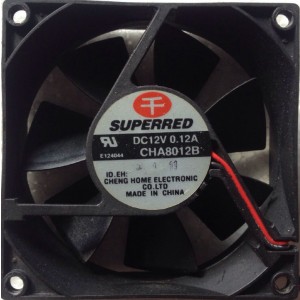 SUPERRED CHA8012B 12V 0.12A 2wires cooling fan