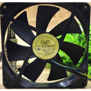 YaLn D14BM-12 12V 0.70A 2 wires Cooling Fan