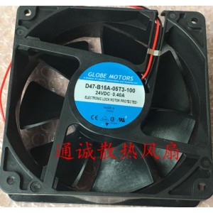 GLOBE MOTORS D47-B15A-05T3-100 24V 0.40A 2 wires Cooling Fan