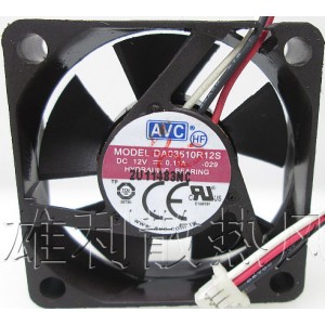 AVC DA03510R12S 12V 0.11A 3wires cooling fan