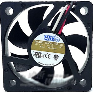 AVC DA04010B12U 12V 0.14A 3wires Cooling Fan