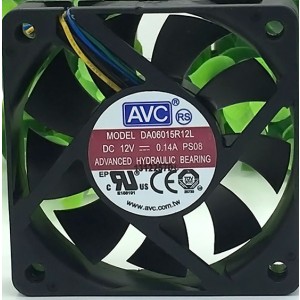 AVC DA06015R12L 12V 0.14A 4wires cooling fan