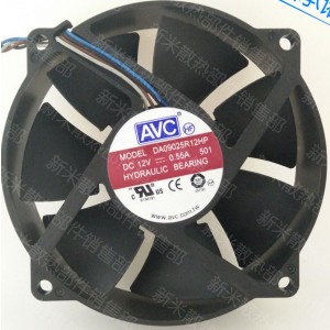 AVC DA09025R12HP 12V 0.55A 4wires cooling fan