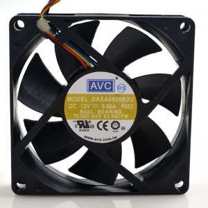 AVC DASA0820B2U 12V 0.60A 4wires cooling fan