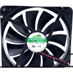 NZXT DF1402512SEDN 12V 0.14A 1.68W 4wires cooling fan