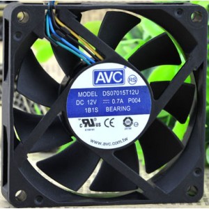 AVC DS07015T12U 12V 0.7A 4wires Cooling Fan