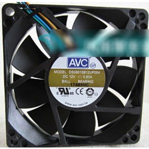 AVC DS08015B12UP004 12V 0.60A 4wires cooling fan