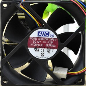 AVC DS08025R12HP015 12V 0.25A 4wires cooling fan
