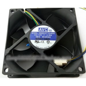 AVC DS08025T12UA052 12V 0.35A 4wires cooling fan