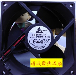 DELTA EFB0912HHF 12V 0.44A 3wires cooling fan