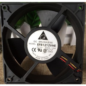 DELTA EFB1212VH 12V 0.58A 4wires Cooling Fan