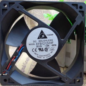 DELTA EFB1212VHF 12V 1.2A 3wires Cooling Fan