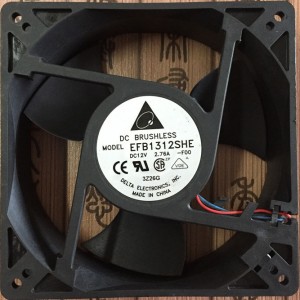 DELTA EFB1312SHE -F00 12V 2.76A 3wires Cooling Fan