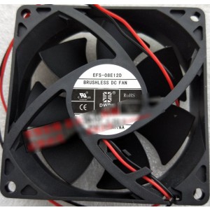 DWPH EFC-08E12D EFC-08E12D-E002 12V 0.40A 2wires cooling fan