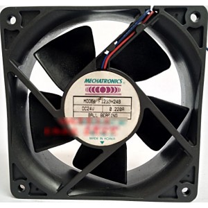 MECHATRONICS F1238H24B 24V 0.22A 2wires Cooling Fan