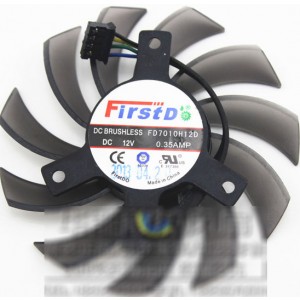 Y.S TECH FD7010H12D 12V 0.35A 3wires Cooling Fan