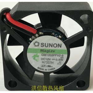 SUNON GM1203PFV2-8 GM1203PFV2-8.GN 12V 0.5W 2wires 3wires Cooling Fan