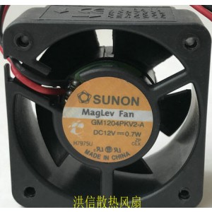 SUNON GM1204PKV2-A 12V 0.7W 2wires cooling fan