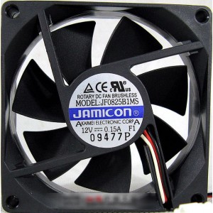 JAMICON JF0825B1MS 12V 0.15A 3 wires Cooling Fan